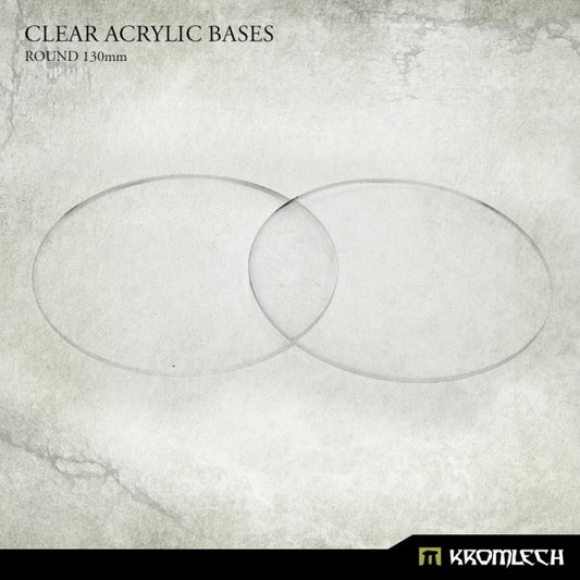 Clear Acrylic Bases - Round 130mm (2)