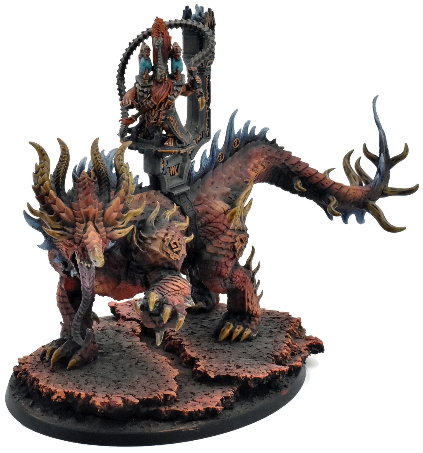 FYRESLAYERS Magmadroth #1 WELL PAINTED Warhammer Sigmar Converted