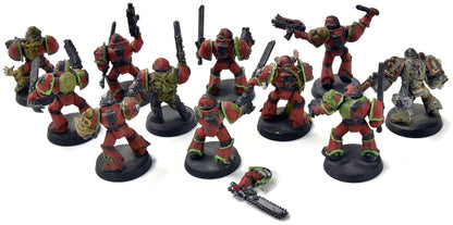 DEATH GUARD 11 Plague Marines #1 CONVERTED Warhammer 40K