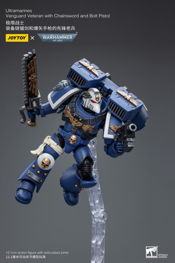 Vanguard Veteran with Chainsword and Bolt Pistol Ultramarines Joy Toy