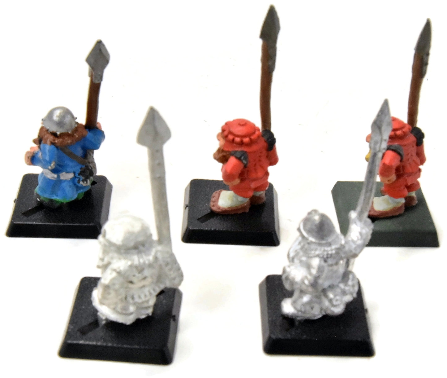 DWARFS 5 Classic Clansmen With Spear #4 METAL Warhammer Fantasy