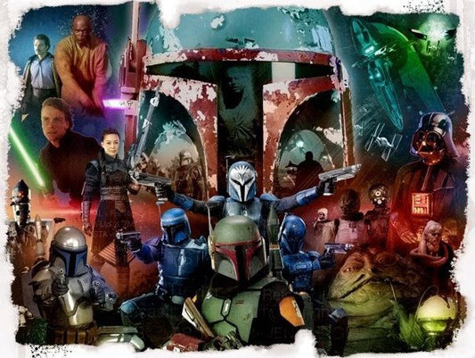 Star W. Boba Fett-Chasseur primes (1500pcs)