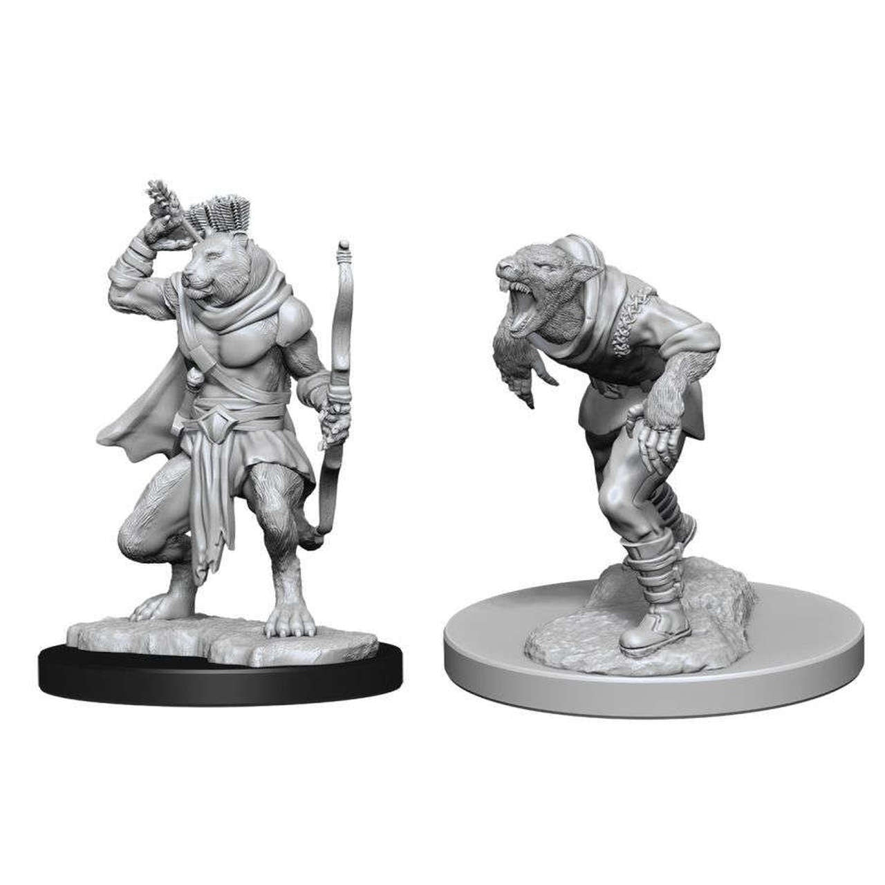 D&D Unpainted Minis Wv11 Wererat And Weretiger