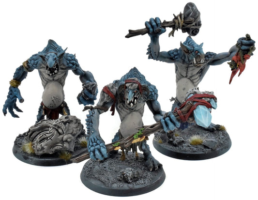 GLOOMSPITE GITZ 3 Rockgut Troggoths #1 WELL PAINTED Warhammer Sigmar