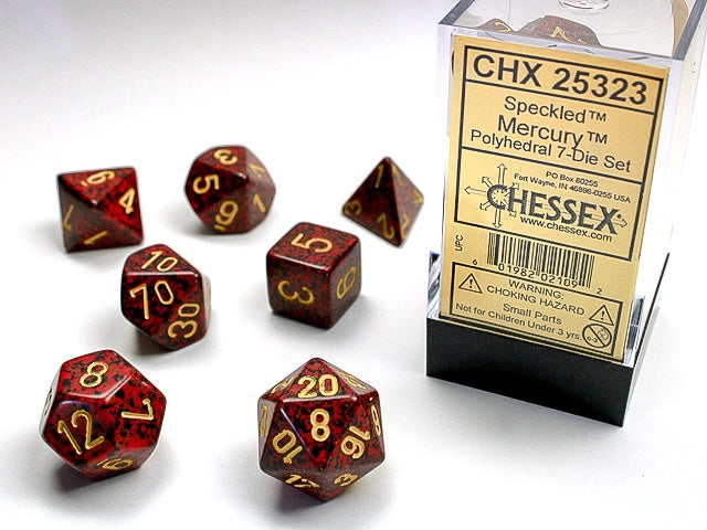 Speckled 7-Die Set Mercury Chessex Dice (CHX25323)