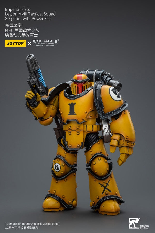 Legion MkIII Tactical Squad Sergeant with Power Fist Imperial Fists Joy Toy
