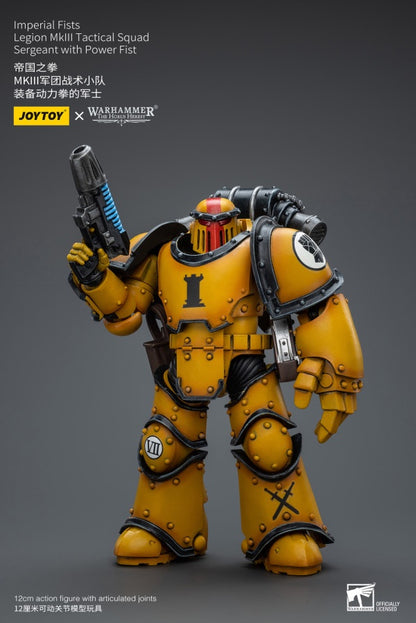 Legion MkIII Tactical Squad Sergeant with Power Fist Imperial Fists Joy Toy