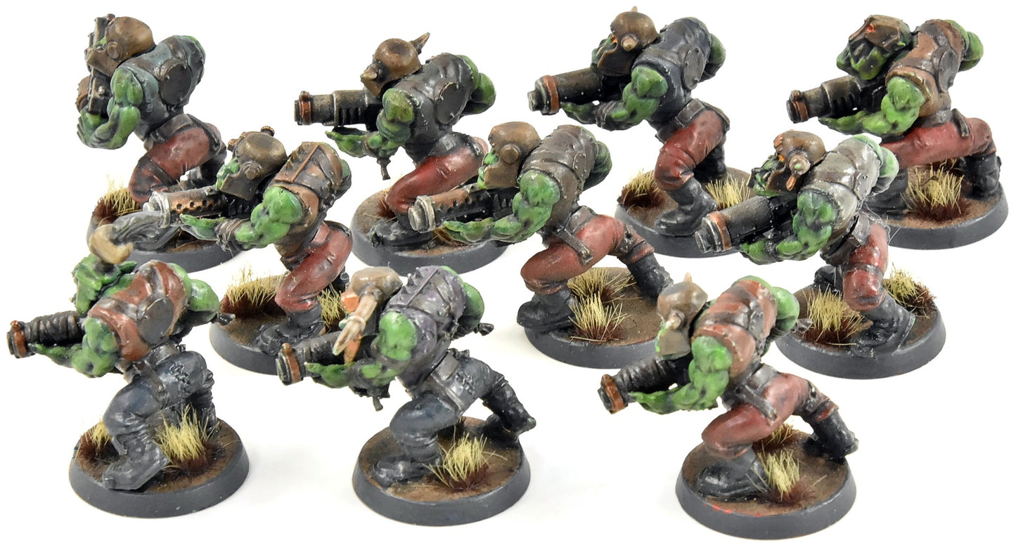 ORKS 10 Boyz #21 WELL PAINTED Warhammer 40K
