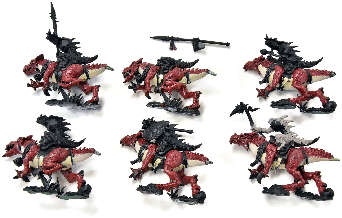 SERAPHON 6 Saurus Knights #1 Sigmar No base missing some parts