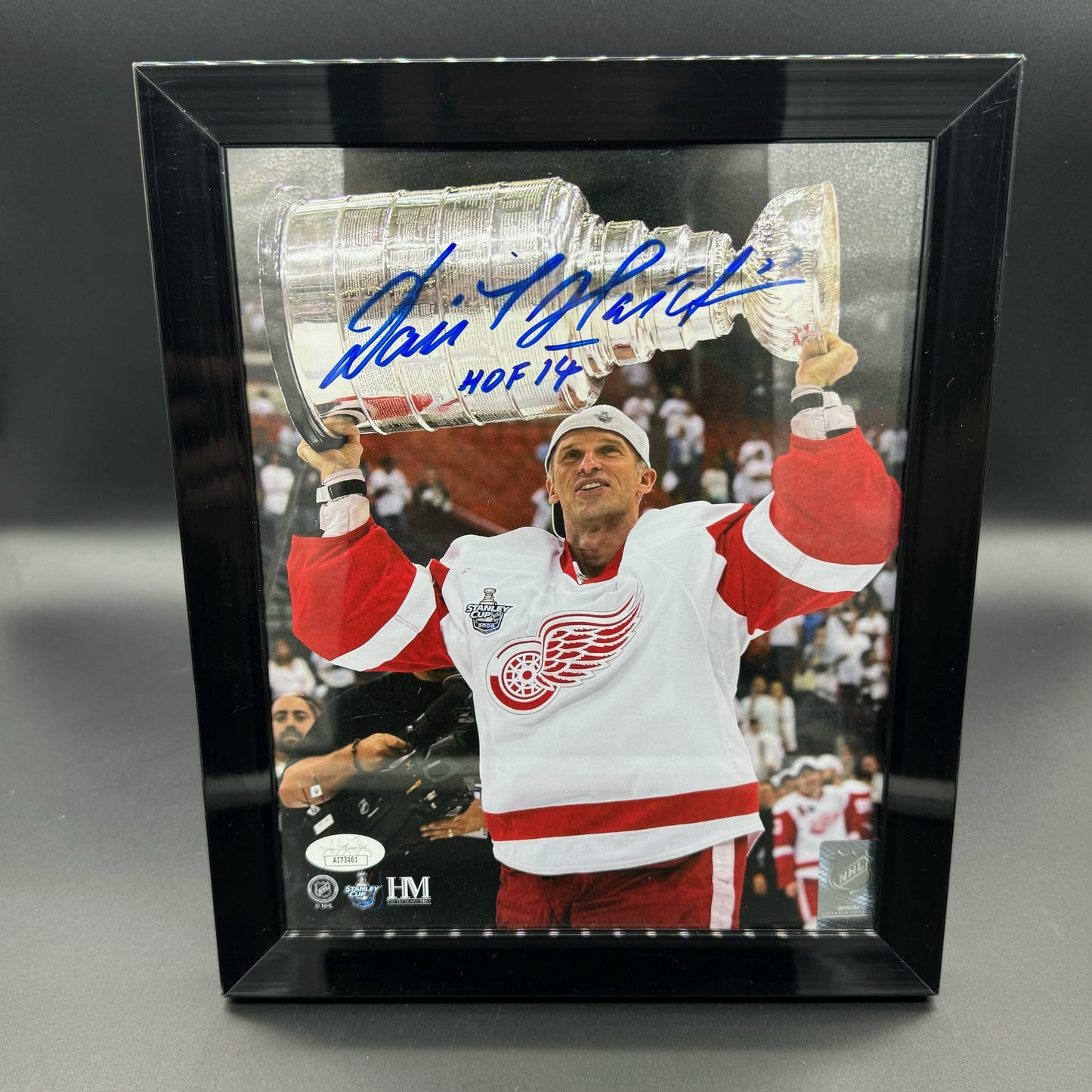 Dominik Hašek Stanley Cup Auto Frame Used (Some Scratches)