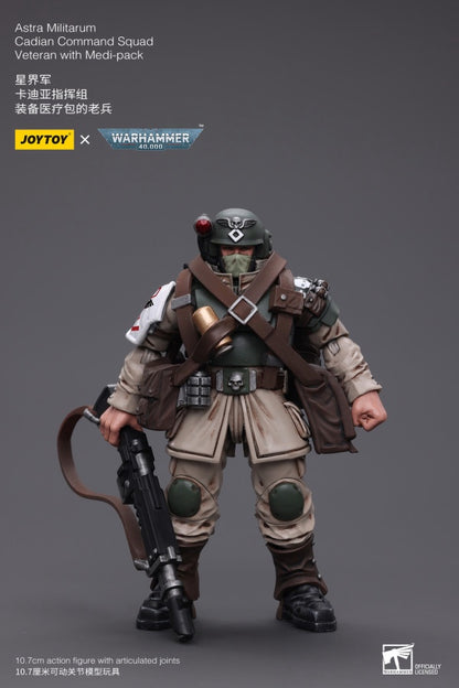 Cadian Command Squad Veteran with Medi-pack Astra Militarum Joy Toy