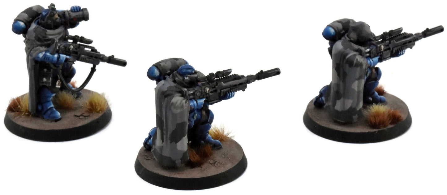 SPACE MARINES 3 Primaris Eliminators #1 WELL PAINTED Warhammer 40K Ultramarines