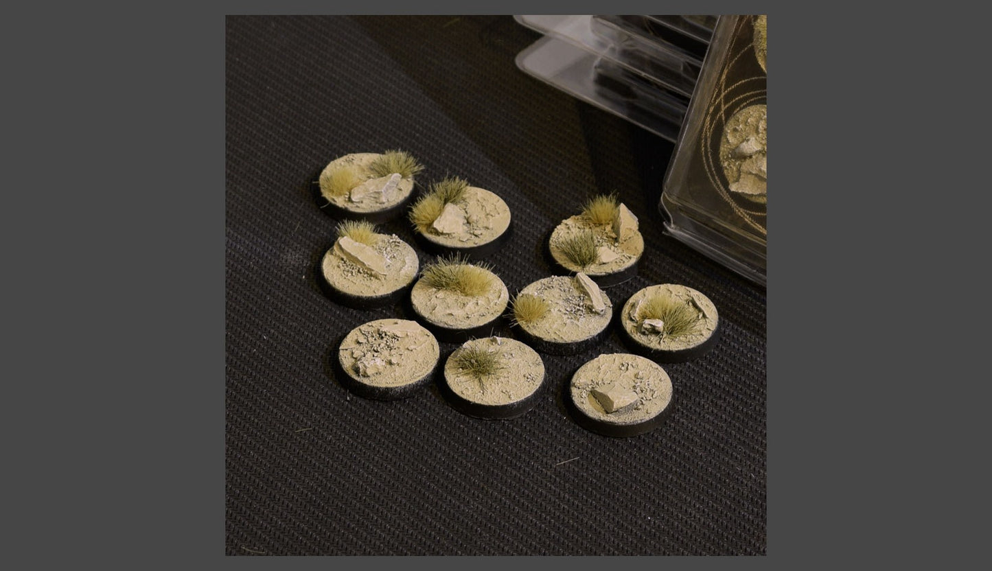 Arid Steppe Bases Round 25mm (10)