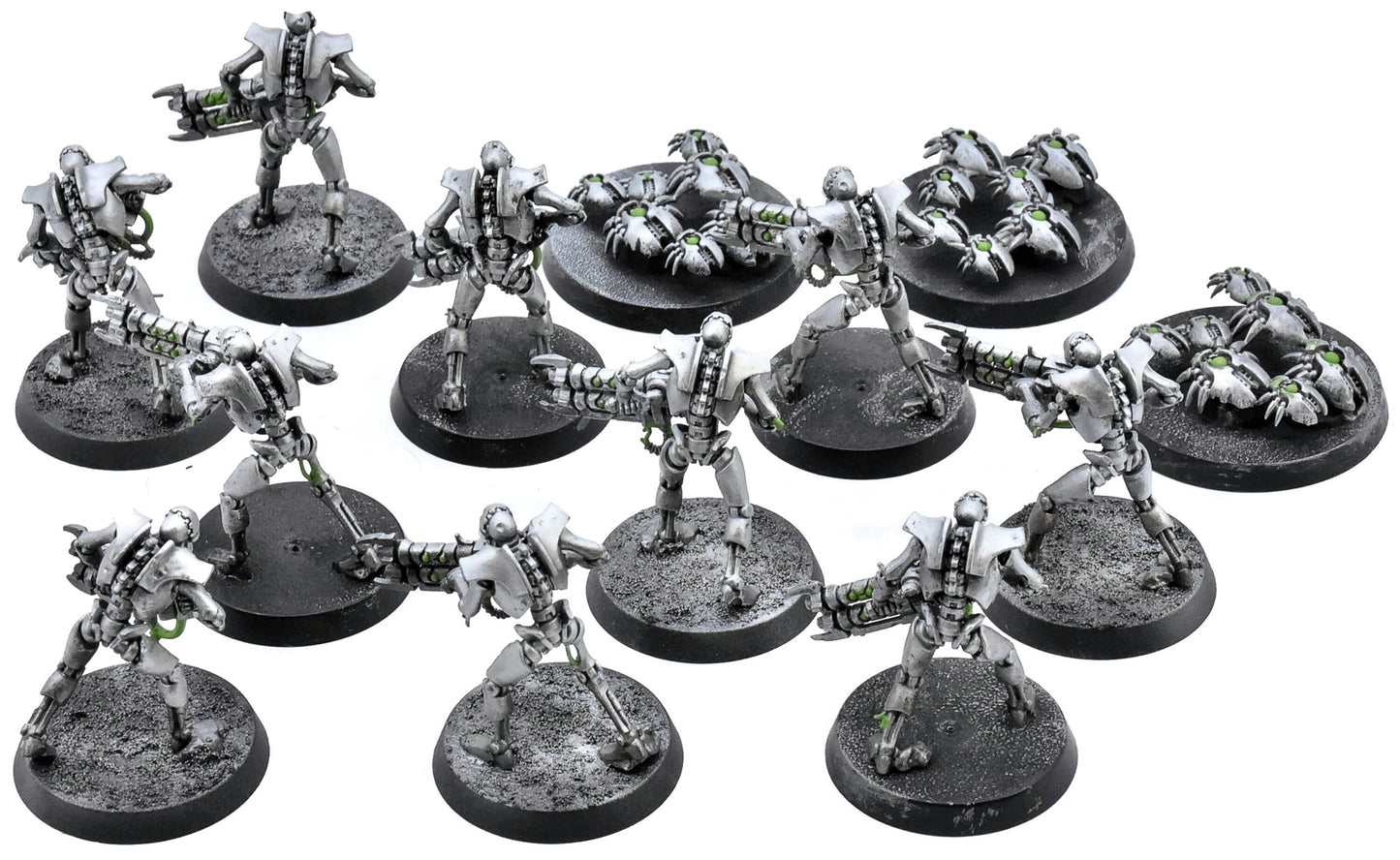 NECRONS 10 Necron Warriors With Scarab Swarms #2 Warhammer 40K
