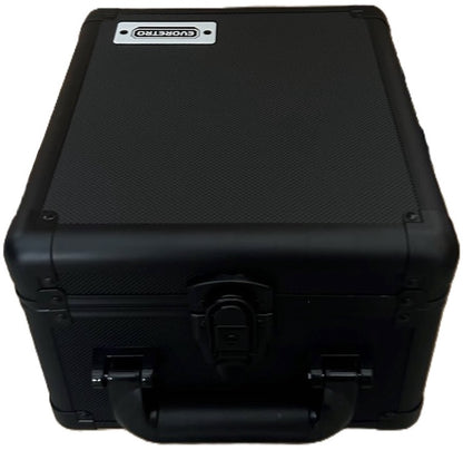 EvoRetro Graded Card Storage Box Heavy Duty 2 Rows Black/aluminum