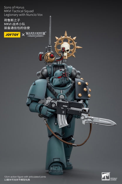 MKVITactical Squad Legionary with Nuncio Vox Sons of Horus Joy Toy