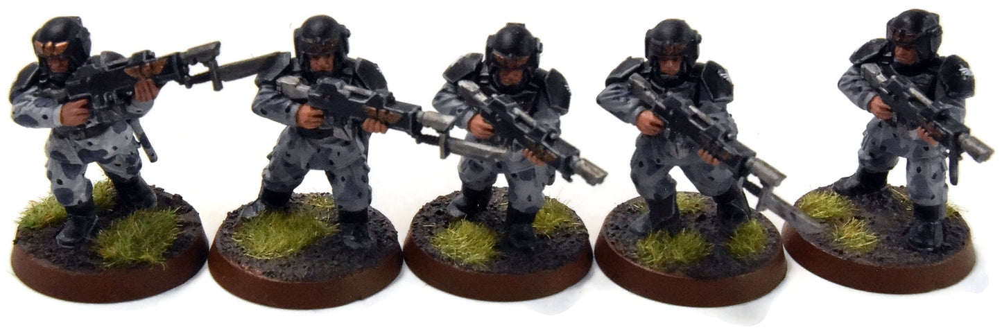 ASTRA MILITARIUM 10 Cadian Shock Troops #14 WELL-PAINTED Warhammer 40K