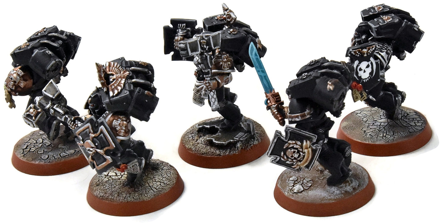 SPACE MARINES 5 Vanguard Assault Squad Marines #1 PRO PAINTED  40K