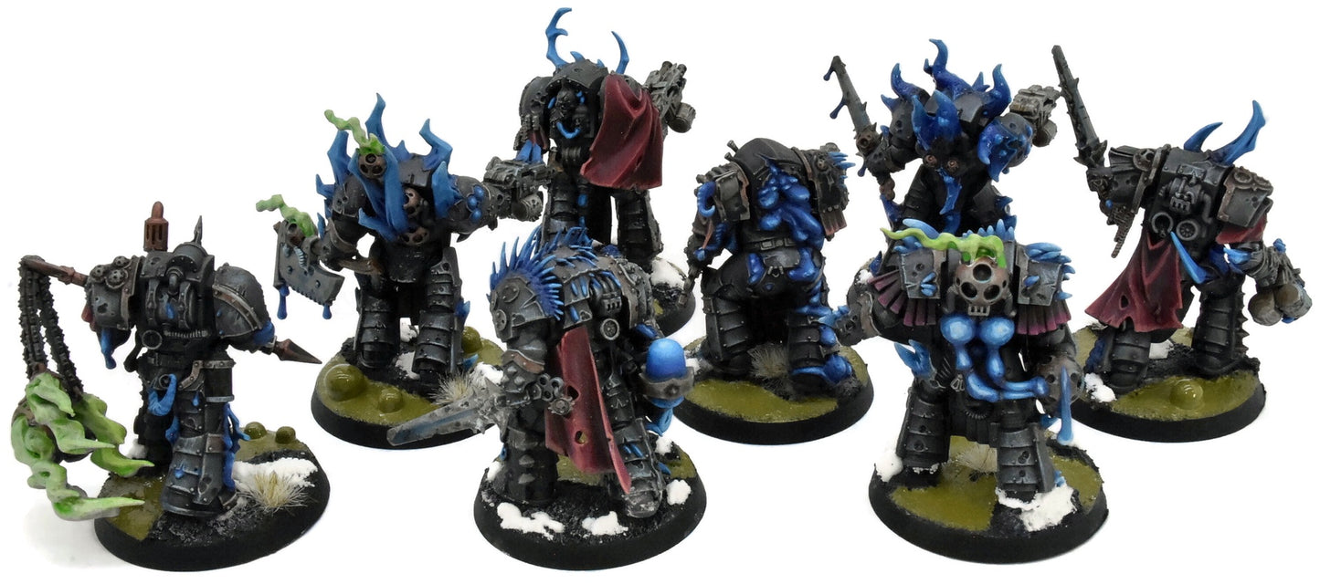 DEATH GUARD 8 Blightlord Terminators #10 PRO PAINTED Warhammer 40K