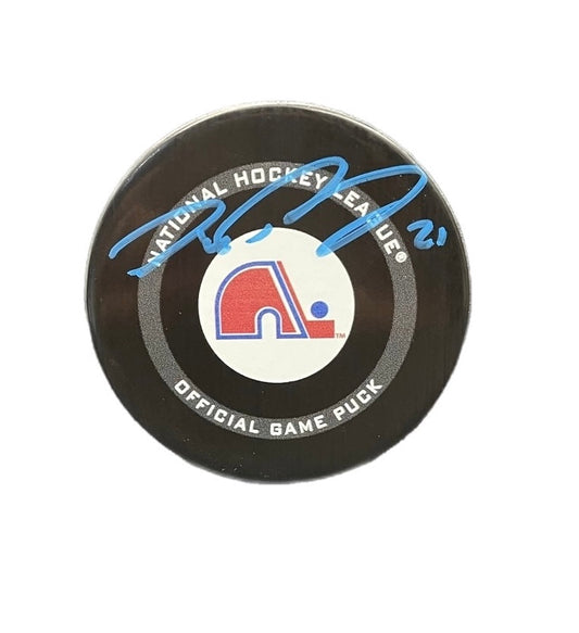 Peter Forsberg Autographed Puck - Official Quebec