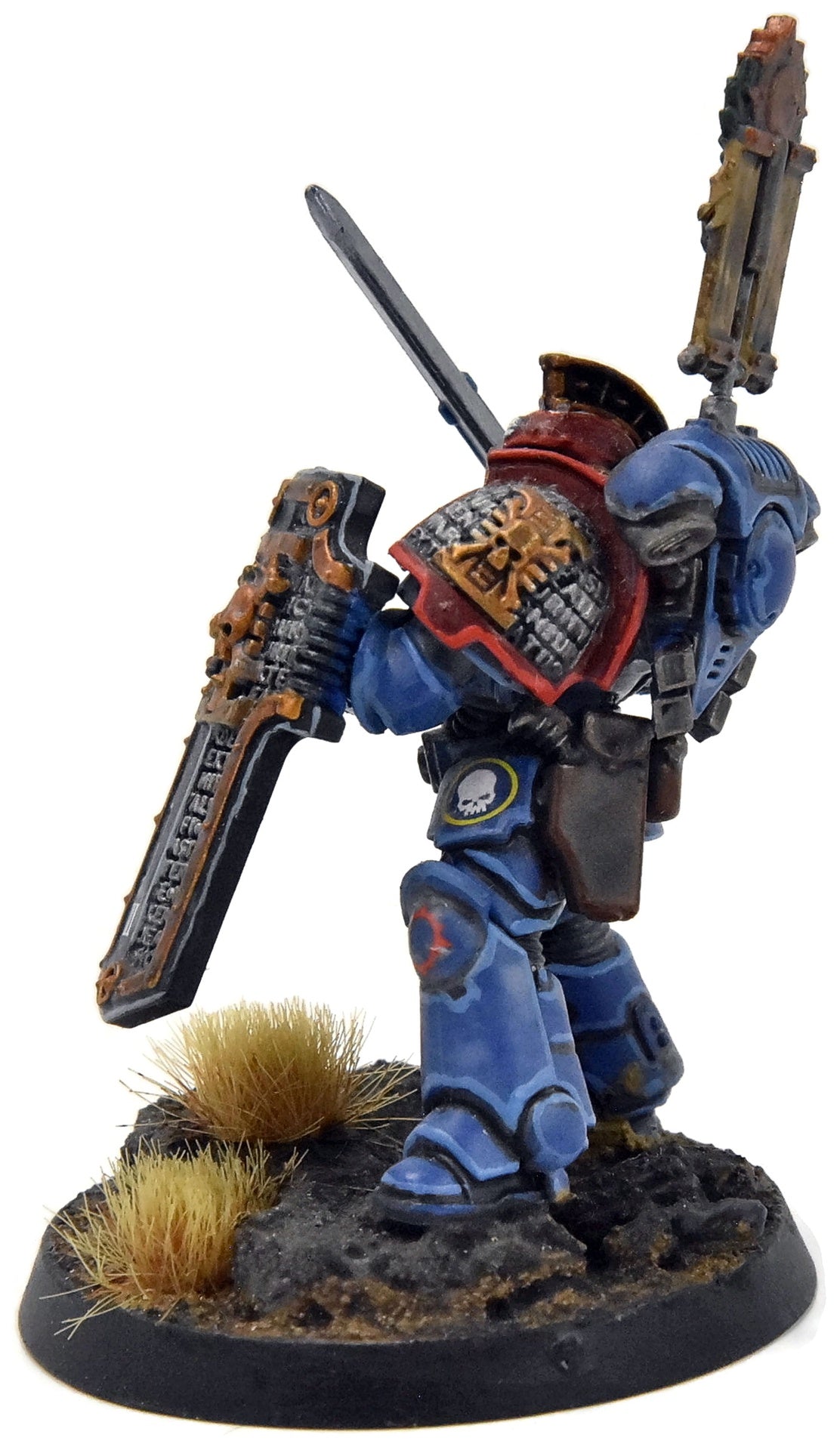 SPACE MARINES Bladeguard Ancient #1 WELL PAINTED Captain converted 40K