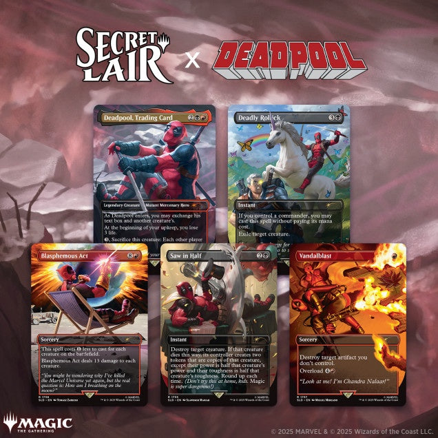 MTG Secret Lair x Marvel's Deadpool