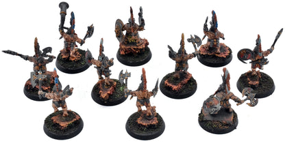 FYRESLAYERS 10 Vulkite Berzerkers #2 WELL PAINTED Warhammer Sigmar