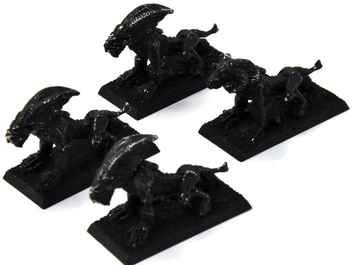 CHAOS DAEMONS 4 Mordheim Warhounds #2 METAL Warhammer Fantasy