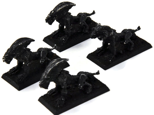 CHAOS DAEMONS 4 Mordheim Warhounds #2 METAL Warhammer Fantasy