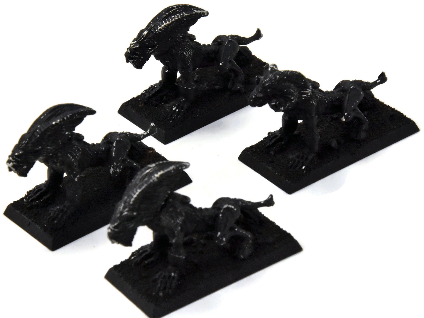 CHAOS DAEMONS 4 Mordheim Warhounds #2 METAL Warhammer Fantasy