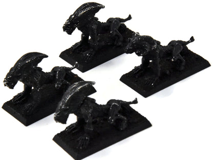 CHAOS DAEMONS 4 Mordheim Warhounds #2 METAL Warhammer Fantasy