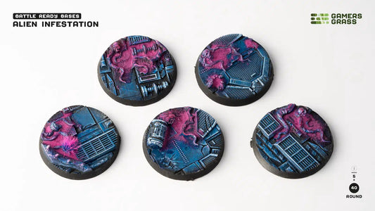 Alien Infestation Bases Round 40mm (x5)