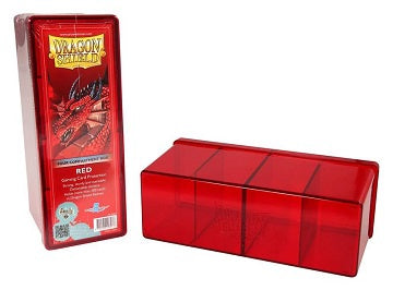Dragon Shield Storage Box With 4 Compartments Red