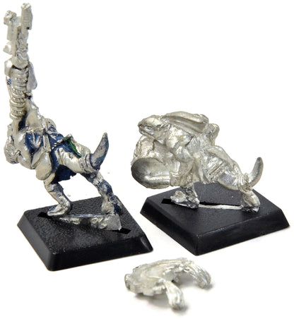 LIZARDMEN Skink Command #3 METAL Warhammer Fantasy