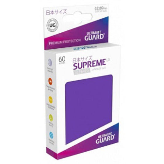 Ultimate Guard Sleeves Supreme Ux Small Purple 60Ct