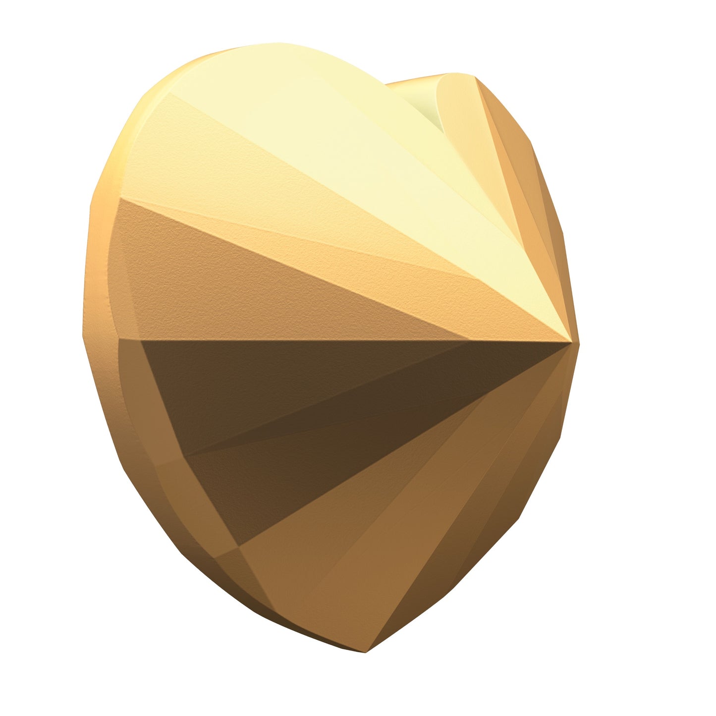 $500 Pure Gold Diamond-Shaped Coin – Heart Diamond