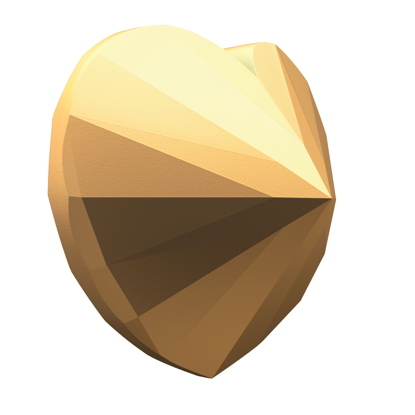 $500 Pure Gold Diamond-Shaped Coin – Heart Diamond (249003)