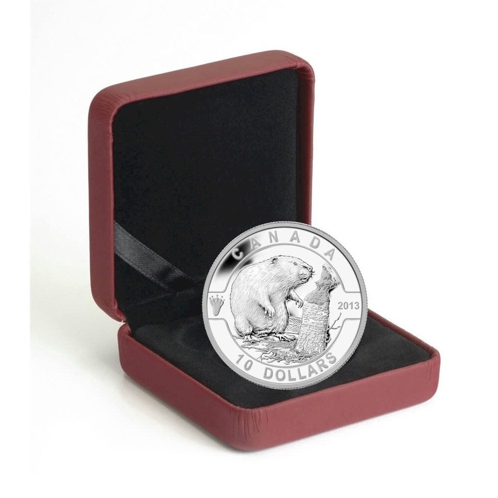 2013 O Canada - The Beaver 1/2 oz Fine Silver Coin