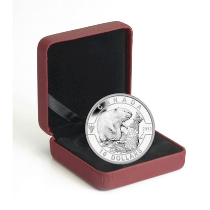 2013 O Canada - The Beaver 1/2 oz Fine Silver Coin
