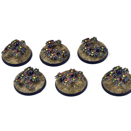 NECRONS 6 Canoptek Scarab Swarms #1 WELL PAINTED Warhammer 40K