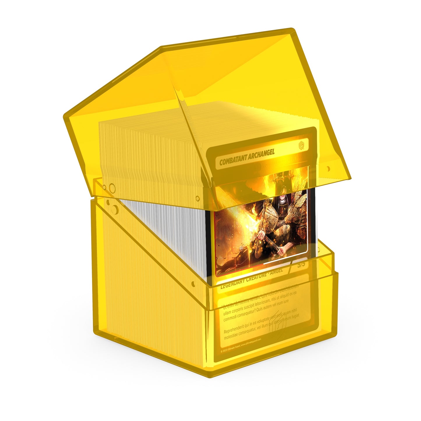 Ultimate Guard Deck Case Boulder 100+ Clear Amber