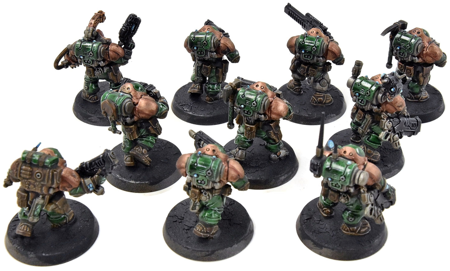 LEAGUES OF VOTANN 10 Hearthkyn Warriors #1 PRO PAINTED Warhammer 40K