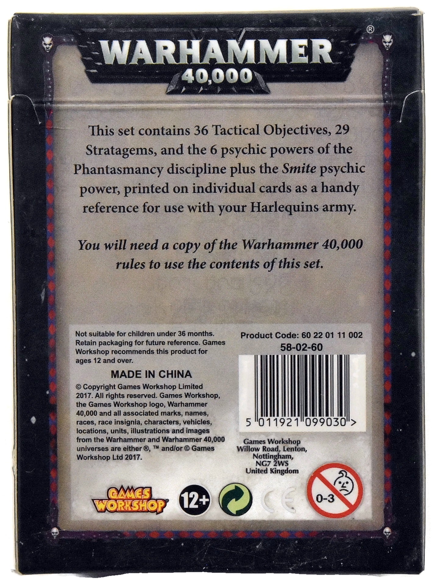 HARLEQUINS Datacards Warhammer Warhammer 40K