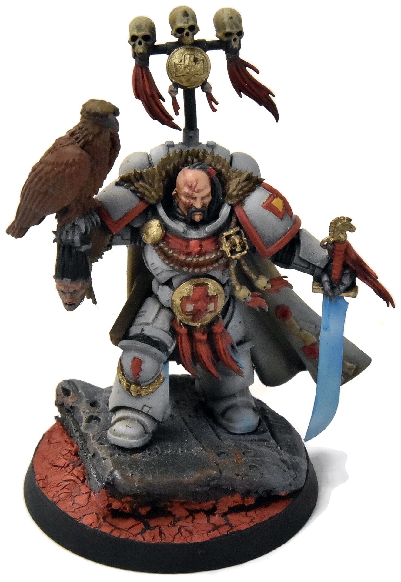 SPACE MARINES White Scars Kor Sarro Khan #1 PRO PAINTED Warhammer 40K