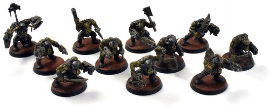 ORKS 11 Ork Boys #1 WELL PAINTED Warhammer 40K