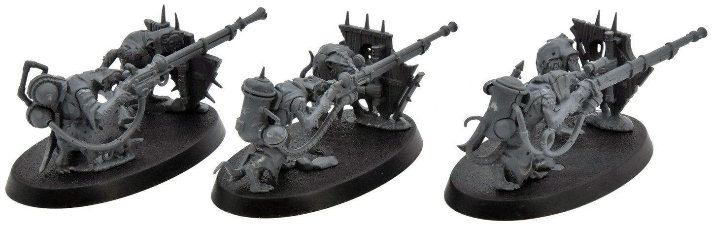 SKAVEN 3 Warplock Jezzails #2 Warhammer Sigmar