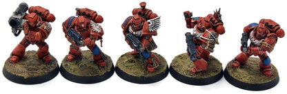 BLOOD ANGELS 10 Tactical Space Marines #1 WELL PAINTED Warhammer 40K