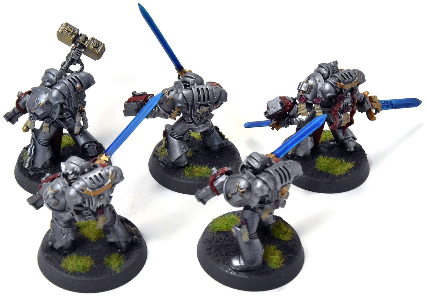 GREY KNIGHTS 5 Strike Squad #2 WELL PAINTED Warhammer 40K