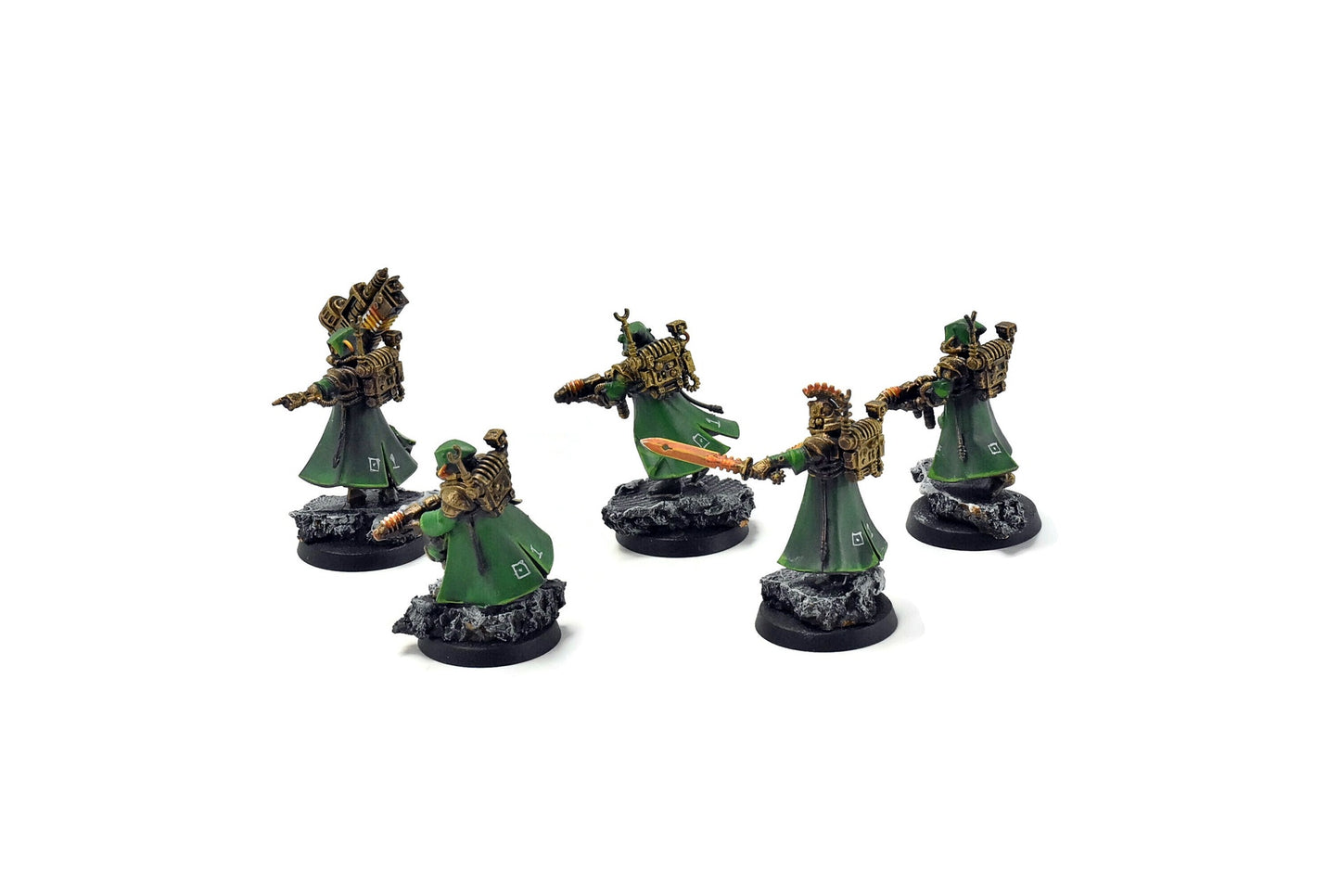 ADEPTUS MECHANICUS 5 Skitarii Vanguard #1 WELL PAINTED Warhammer 40k