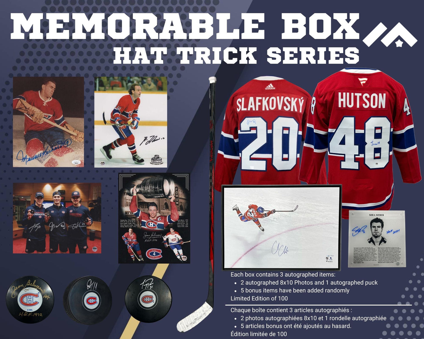 Memorable Box Hat Trick Montreal Canadiens Edition